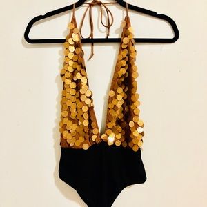 Gold Shimmer Bodysuit